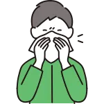 Man Blowing Nose SVG Icon